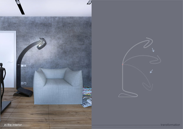 Фото из портфолио Напольная лампа "DINO" – фотографии дизайна интерьеров на InMyRoom.ru
