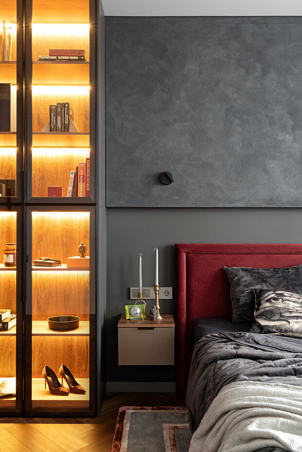 Фотография: Спальня в стиле Современный, Квартира, Проект недели, Казань, Панельный дом, 4 и больше, 60-90 метров, SHAKUROV Design, Артем Шакуров – фото на INMYROOM
