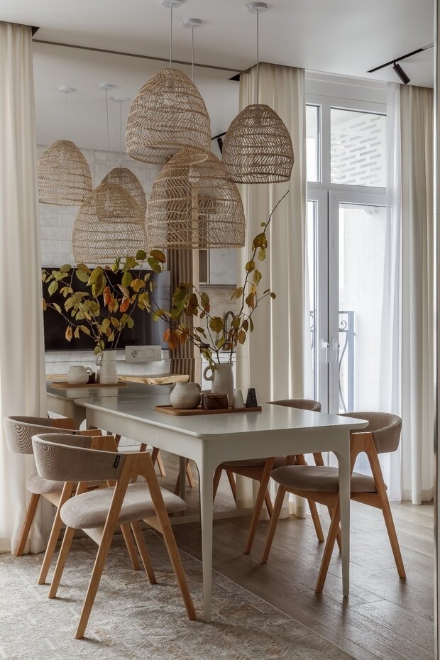 Фотография: Кухня и столовая в стиле Современный, Эко, Квартира, Проект недели, Сочи, 2 комнаты, 40-60 метров – фото на INMYROOM