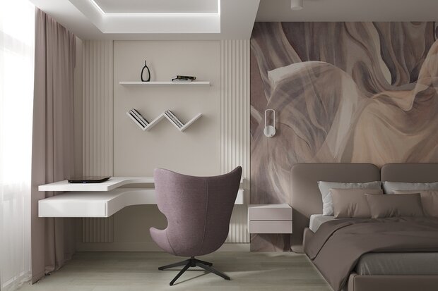 Фото из портфолио Интерьер трёхкомнатной квартиры в ЖК "Арт Квартал" – фотографии дизайна интерьеров на INMYROOM