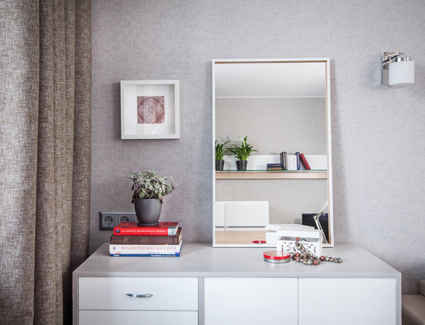 Фотография: Мебель и свет в стиле Современный, Квартира, Проект недели, Москва, П-44, Панельный дом, 1 комната, до 40 метров, Жанна Студенцова – фото на INMYROOM