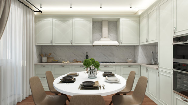 Фото из портфолио Проект 4-х комнатной квартиры – фотографии дизайна интерьеров на INMYROOM