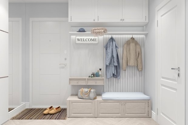 Фото из портфолио Квартира в стиле Кантри 55 м2 – фотографии дизайна интерьеров на INMYROOM