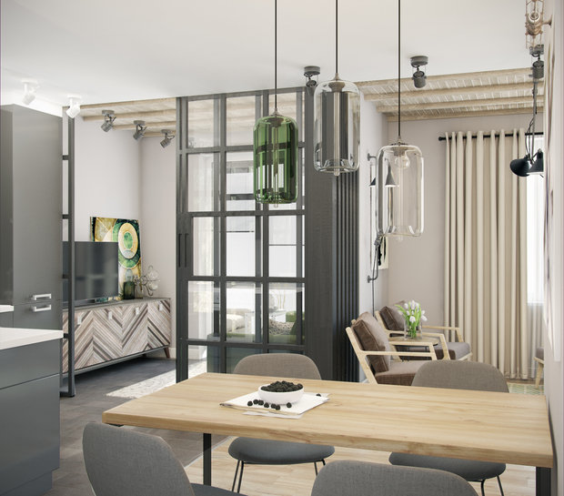 Фото из портфолио дизайн-проект квартира 90 м2 – фотографии дизайна интерьеров на INMYROOM
