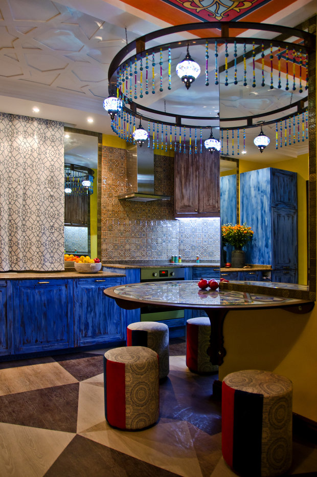Фотография: Кухня и столовая в стиле Восточный, Интерьер комнат, Проект недели, Марокканский – фото на INMYROOM