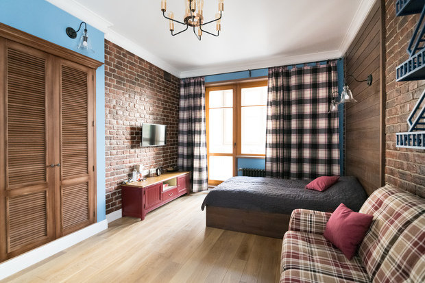 Фотография: Детская в стиле Лофт, Прованс и Кантри, Квартира, Проект недели, Москва, Альбина Алиева, Монолитный дом, 4 и больше, Более 90 метров – фото на INMYROOM
