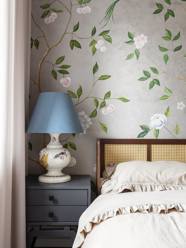 Фотография: Спальня в стиле Прованс и Кантри, Эклектика, Винтажный, Квартира, Проект недели, Челябинск, Сталинка, Кирпичный дом, 3 комнаты, 60-90 метров, Марина Кутепова – фото на INMYROOM