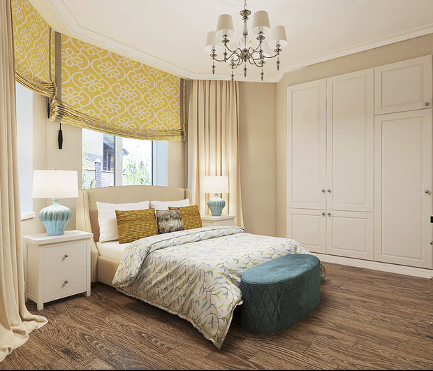 Фотография: Спальня в стиле Прованс и Кантри, Классический, Современный, Дом, Проект недели, интерьер кабинета, кухня-гостиная дизайн, Челябинск, Валерия Стенникова, Insomnia, американский стиль – фото на INMYROOM