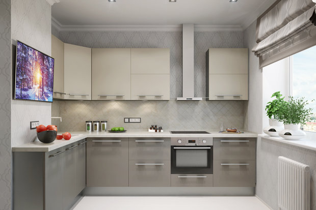 Фото из портфолио Дизайн интерьера квартиры на Ленинском проспекте – фотографии дизайна интерьеров на INMYROOM