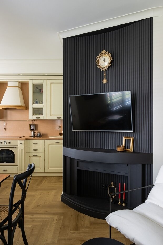 Фотография: Кухня и столовая в стиле Прованс и Кантри, Современный, Эклектика, Винтажный, Малогабаритная квартира, Квартира, Студия, Проект недели, Санкт-Петербург, 40-60 метров, Мария Качкина – фото на INMYROOM