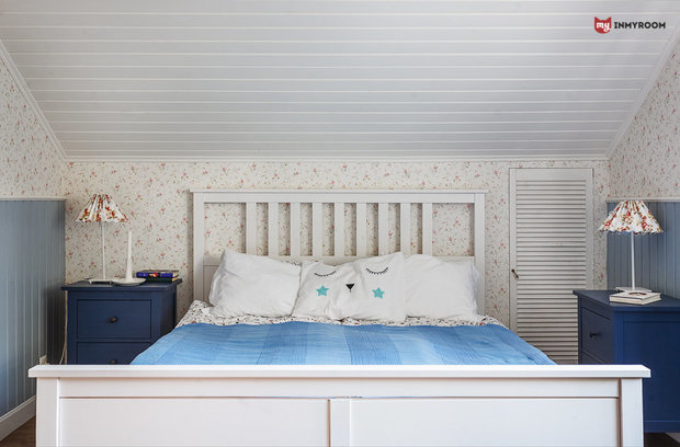 Фотография: Спальня в стиле Прованс и Кантри, Проект недели, Дача, Подмосковье, Дом и дача, Московская область, Кратово, 4 и больше – фото на INMYROOM