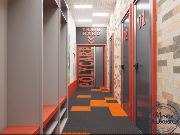 Фото из портфолио Интерьер тренажёрного зала – фотографии дизайна интерьеров на INMYROOM