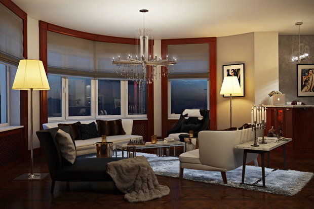 Фото из портфолио Квартира «Парадный стиль», 133 кв.м. – фотографии дизайна интерьеров на INMYROOM