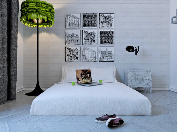 Фото из портфолио Спальня лофт – фотографии дизайна интерьеров на INMYROOM