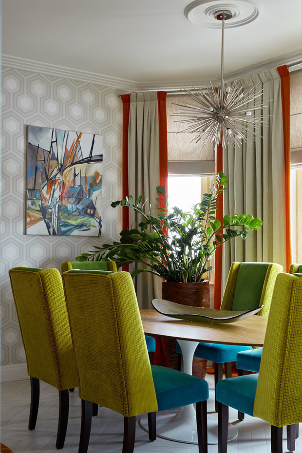 Фотография: Кухня и столовая в стиле Эклектика, Квартира, Проект недели, Москва, 4 и больше, Более 90 метров, Монолитно-кирпичный, Марина Жукова – фото на INMYROOM