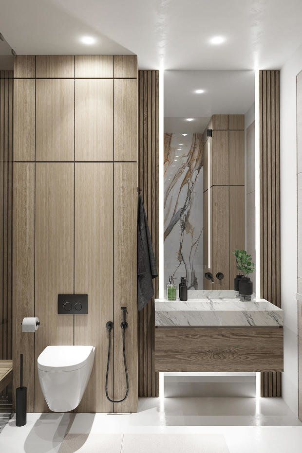 Фото из портфолио Современная классика в ЖК Русский Дом - 170 метров – фотографии дизайна интерьеров на INMYROOM