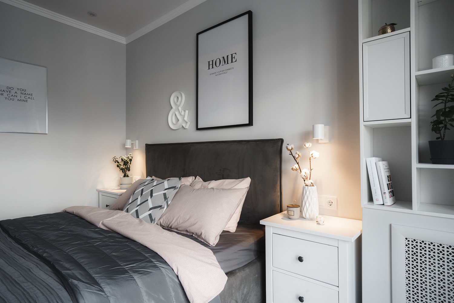 Фотография: Спальня в стиле Скандинавский, Современный, Квартира, Минимализм, Проект недели, Пенза, 3 комнаты, Более 90 метров, Юлия Власова – фото на INMYROOM Фотография: Спальня в стиле Скандинавский, Современный, Квартира, Минимализм, Проект недели, Пенза, 3 комнаты, Более 90 метров, Юлия Власова – фото на INMYROOM