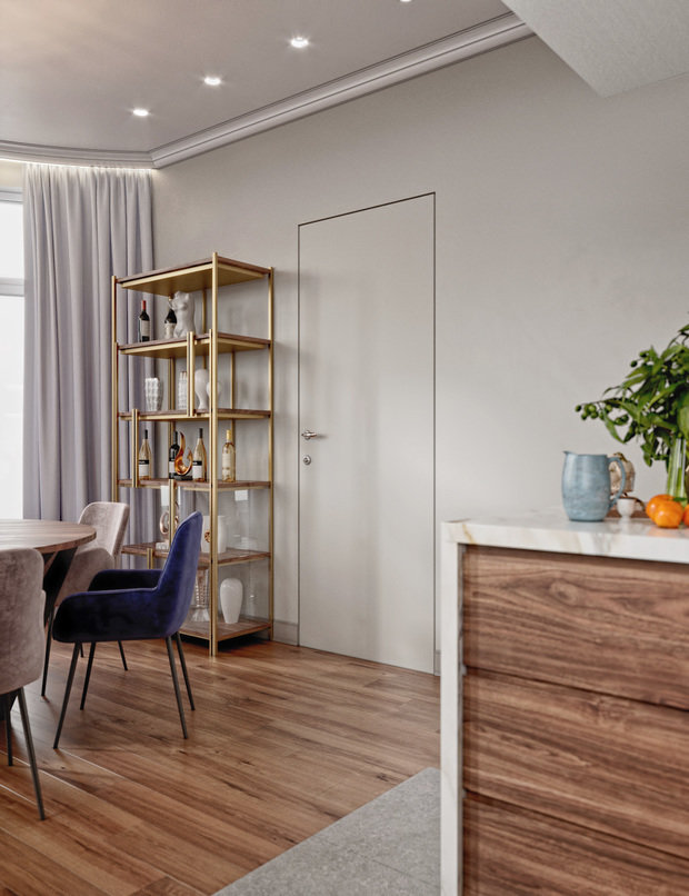 Фотография: Кухня и столовая в стиле Современный, Эклектика, Квартира, Проект дня, Санкт-Петербург, Татьяна Безверхая, 4 и больше, Более 90 метров, TB Design – фото на INMYROOM