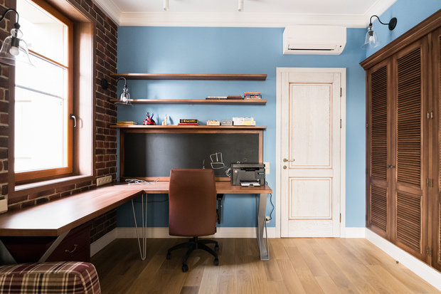 Фотография: Детская в стиле Лофт, Прованс и Кантри, Квартира, Проект недели, Москва, Альбина Алиева, Монолитный дом, 4 и больше, Более 90 метров – фото на INMYROOM