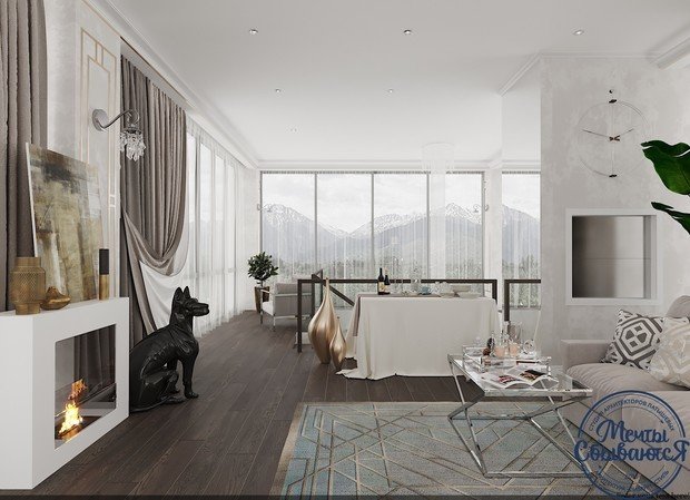 Фото из портфолио Интерьер горного ресторана – фотографии дизайна интерьеров на INMYROOM