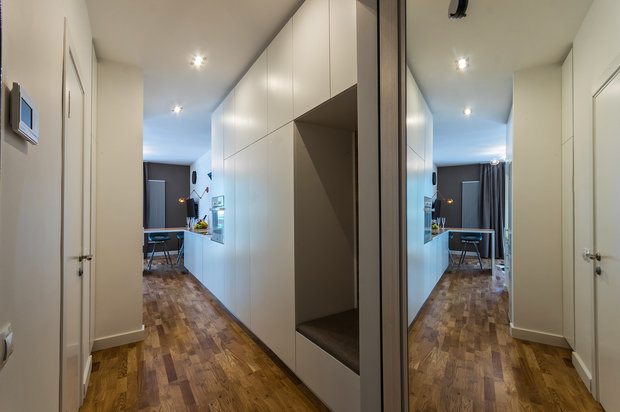 Фотография: Прихожая в стиле Скандинавский, Минимализм, Современный, Квартира, Студия, Проект недели, до 40 метров, Маргарита Фомина, Люберецкий район – фото на INMYROOM