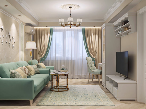 Фото из портфолио Светлая классика – фотографии дизайна интерьеров на INMYROOM