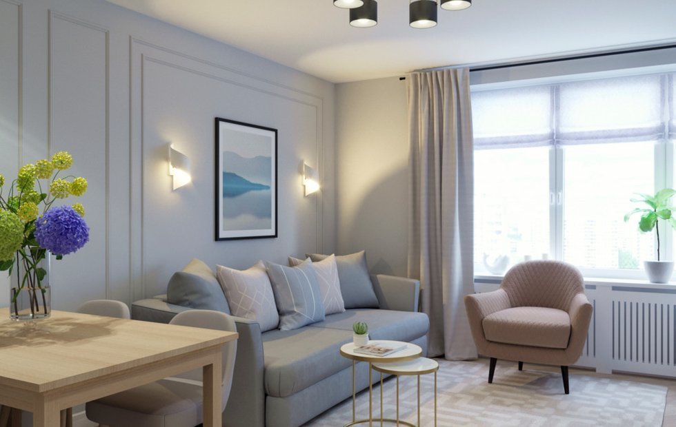 Фотография: Гостиная в стиле Современный, Гид, Татьяна Воронцова, Олеся Шляхтина, Ольга Кашпурова, Наталья Чувинова, Ольга Артамцева, Наталия Васильева – фото на INMYROOM