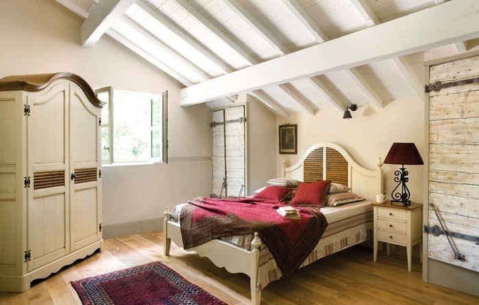 Фотография: Спальня в стиле Прованс и Кантри, Современный, Цвет в интерьере – фото на INMYROOM