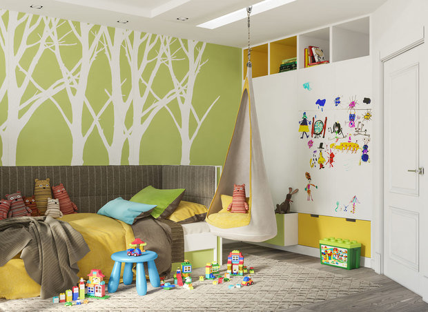Фотография: Детская в стиле Современный, Квартира, Проект недели, новостройка, Ростов-на-Дону, OM Design, Маргарита Репина, Монолитный дом, 2 комнаты, 60-90 метров – фото на INMYROOM
