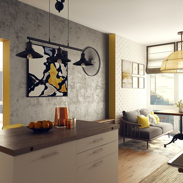 Фото из портфолио Квартира в скандинавском стиле с элементами лофт,  130 м2 – фотографии дизайна интерьеров на INMYROOM