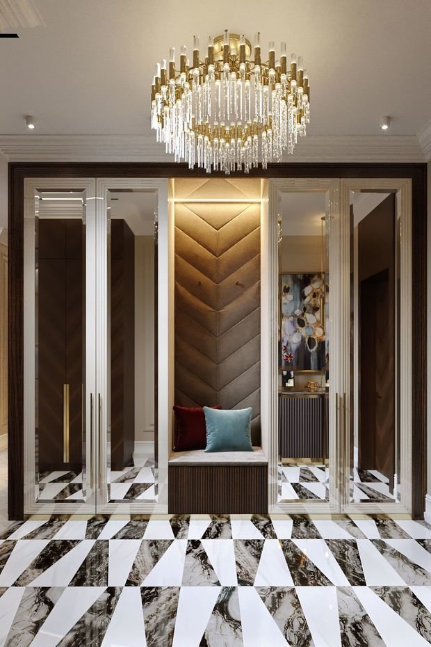 Фото из портфолио Квартира 118,2 м² в ЖК Тимирязевский: компромисс мужского и женского: баланс резких форм и мягких линий – фотографии дизайна интерьеров на INMYROOM