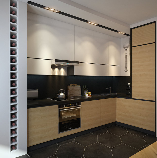 Фото из портфолио Дизайн квартиры-студии – фотографии дизайна интерьеров на INMYROOM