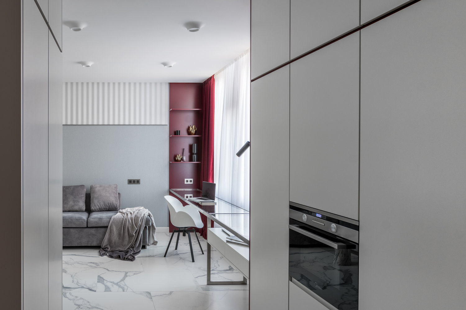 Фотография: Кухня и столовая в стиле Современный, Минимализм, Квартира, Проект дня, Ростов-на-Дону, 2 комнаты, 40-60 метров, Татьяна Митева – фото на INMYROOM Фотография: Кухня и столовая в стиле Современный, Минимализм, Квартира, Проект дня, Ростов-на-Дону, 2 комнаты, 40-60 метров, Татьяна Митева – фото на INMYROOM