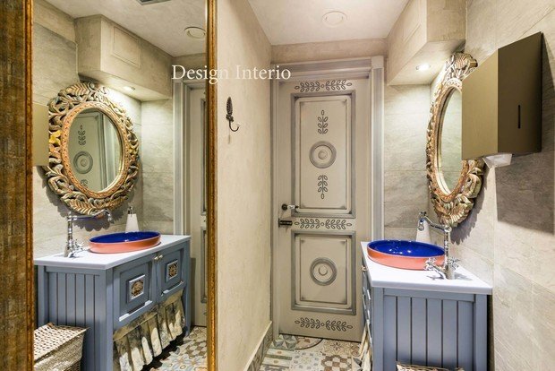 Фото из портфолио Дизайн туалетной комнаты в ресторане,в стиле прованс. – фотографии дизайна интерьеров на INMYROOM
