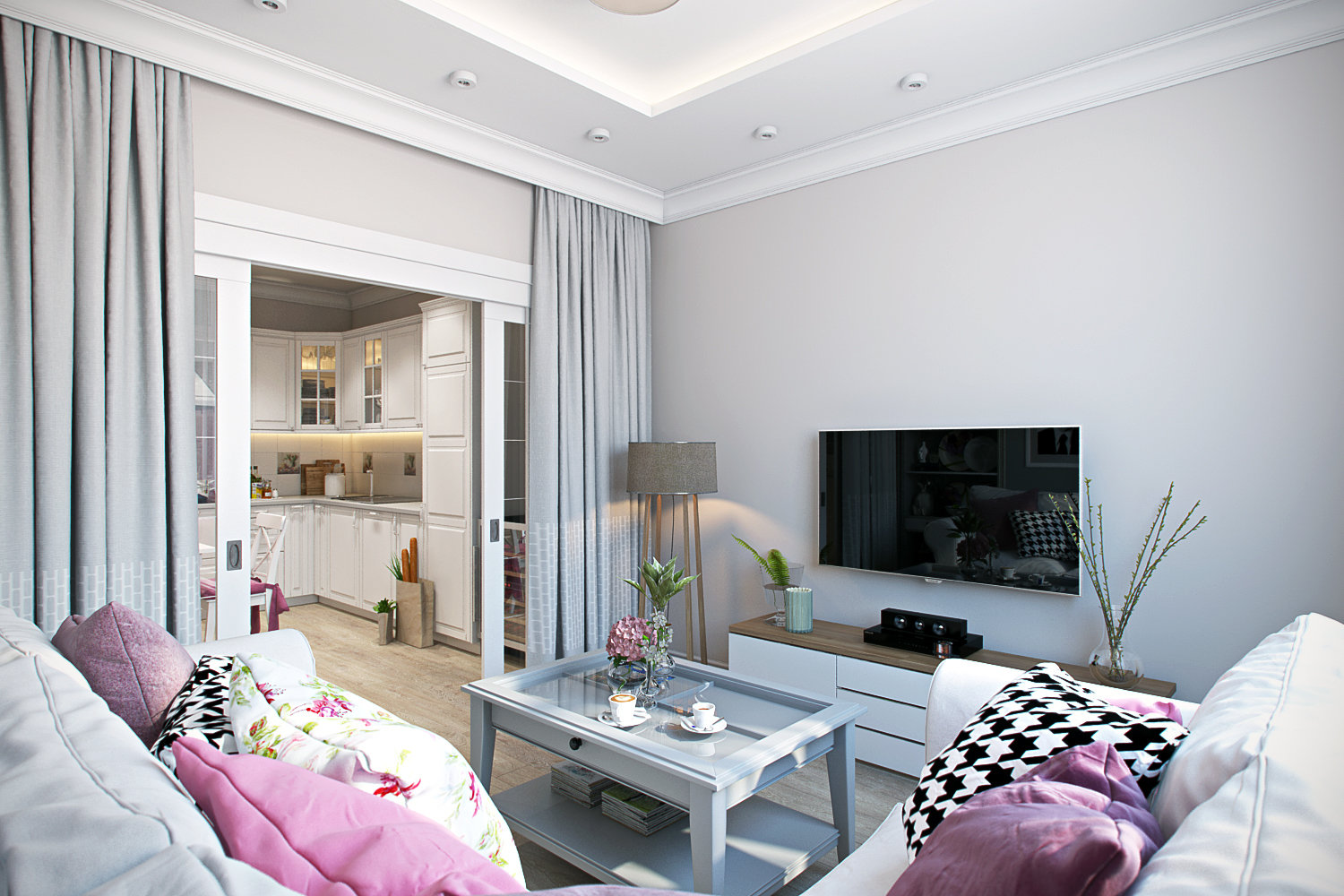 Фото из портфолио Нежные акценты – фотографии дизайна интерьеров на INMYROOM Фото из портфолио Нежные акценты – фотографии дизайна интерьеров на INMYROOM