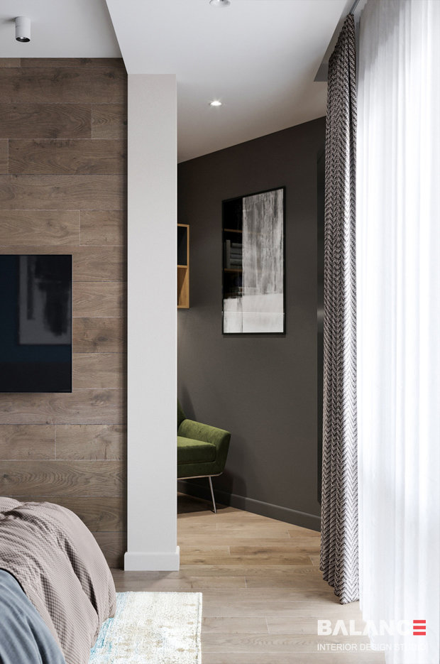 Фото из портфолио Трехкомнатная квартира, 98 м2 – фотографии дизайна интерьеров на INMYROOM