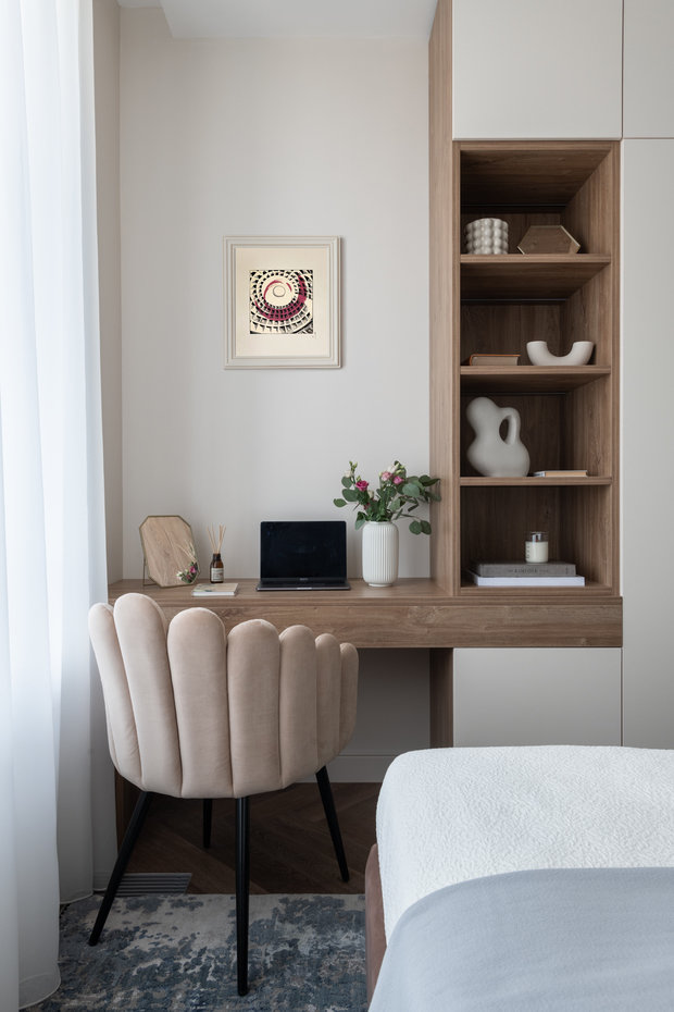 Фотография: Кабинет в стиле Классический, Современный, Малогабаритная квартира, Квартира, Студия, Проект недели, Москва, до 40 метров, Make my flat, Татьяна Смородина – фото на INMYROOM