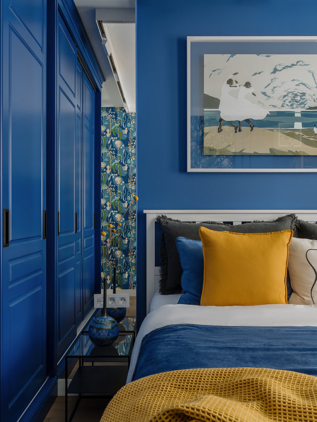 Фотография: Спальня в стиле Современный, Квартира, Проект недели, Москва, 3 комнаты, 60-90 метров, Наталья Балашова – фото на INMYROOM