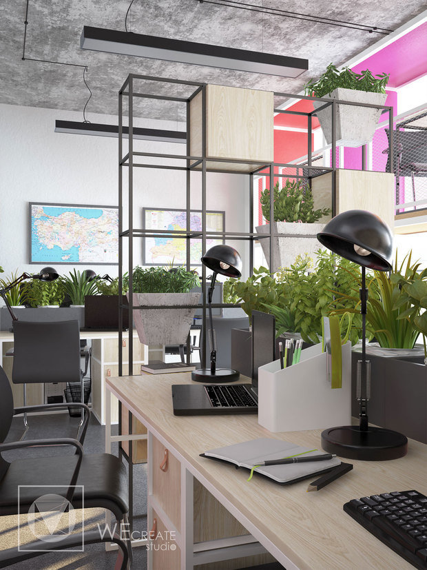 Фото из портфолио Офис в стиле лофт – фотографии дизайна интерьеров на INMYROOM