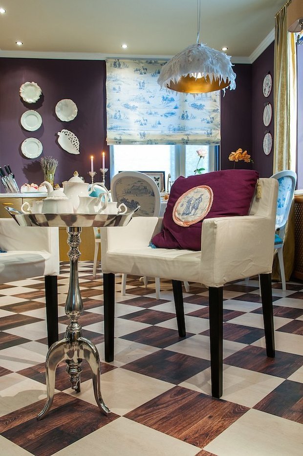 Фотография: Кухня и столовая в стиле Эклектика, Гостиная, Дом, Дома и квартиры – фото на INMYROOM