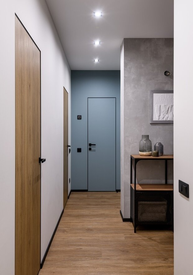 Фотография: Прихожая в стиле Лофт, Современный, Эклектика, Квартира, Проект недели, Новосибирск, 2 комнаты, 60-90 метров, Анастасия Каширская – фото на INMYROOM