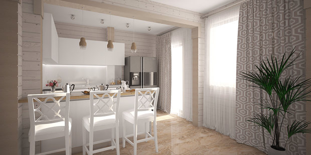 Фото из портфолио Деревянный дом – фотографии дизайна интерьеров на INMYROOM