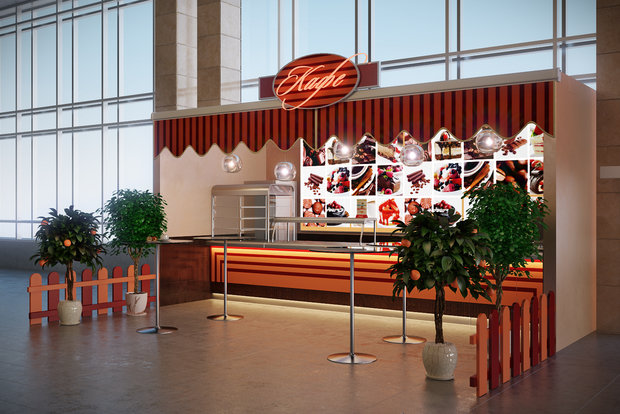 Фото из портфолио кафе на Белорусском вокзале  – фотографии дизайна интерьеров на INMYROOM