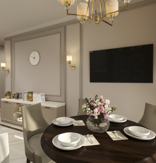 Фото из портфолио Дизайн-проект квартиры 64,4 кв.м  – фотографии дизайна интерьеров на INMYROOM