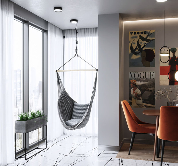 Фото из портфолио ЖК "Мир Митино", 82 м2 – фотографии дизайна интерьеров на INMYROOM