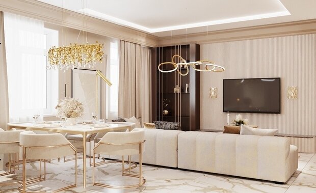 Фото из портфолио Квартира Минина Неоклассика – фотографии дизайна интерьеров на INMYROOM