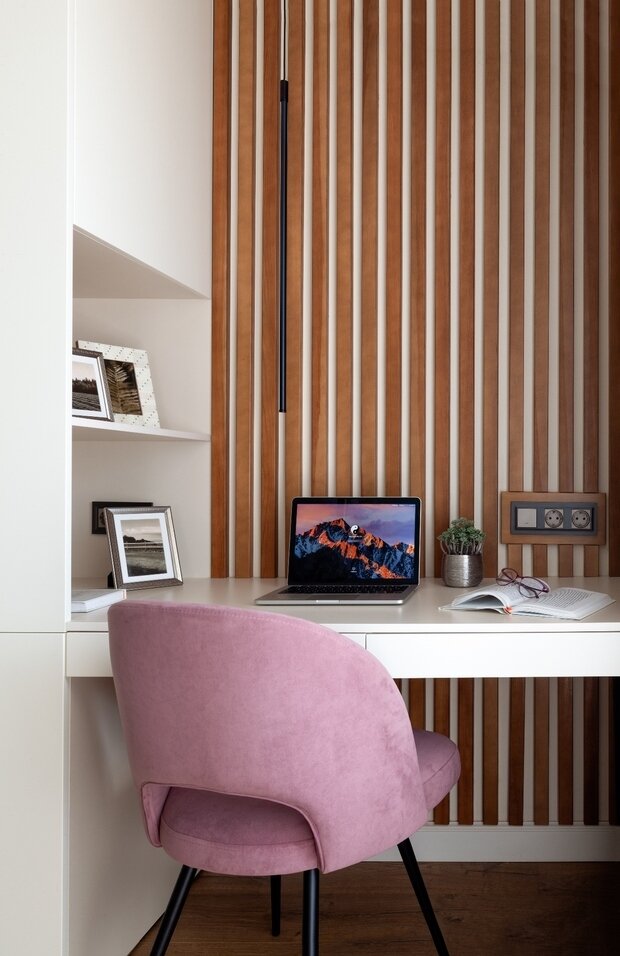 Фотография: Кабинет в стиле Современный, Квартира, Проект недели, Новосибирск, 2 комнаты, 40-60 метров, Алиса Гринева – фото на INMYROOM