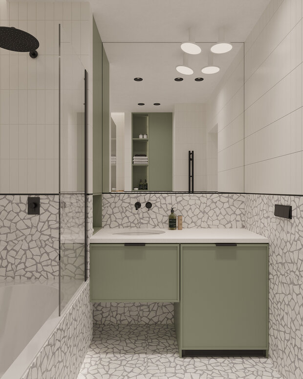 Фото из портфолио КВАРТИРА НА СУХАРЕВСКОЙ – фотографии дизайна интерьеров на INMYROOM