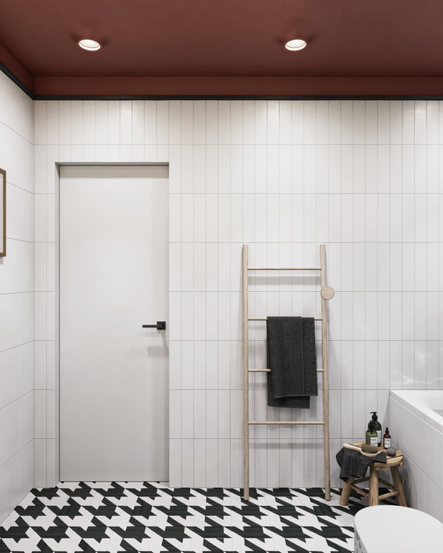 Фотография: Ванная в стиле Современный, Эклектика, Квартира, Проект дня, Санкт-Петербург, ToTaste Studio, 3 комнаты, 60-90 метров, Более 90 метров – фото на INMYROOM