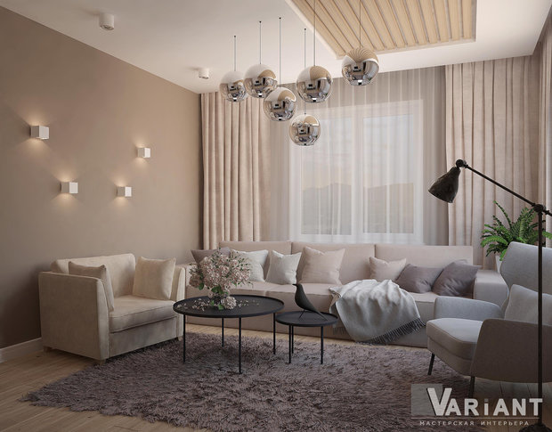 Фото из портфолио Бежевая гостиная – фотографии дизайна интерьеров на INMYROOM
